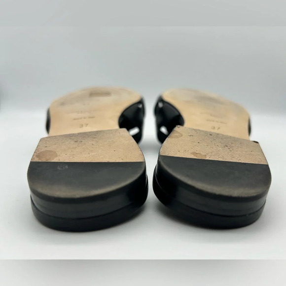 YSL Saint Laurent tribute flat slides  black 37 worn a few times. Good condition - Picture 10 of 16